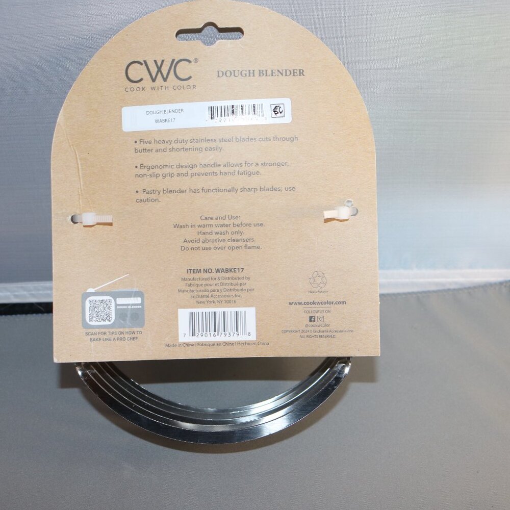 CWC Cook with Color Dough Blender stainless steel NIP - Picture 3 of 3